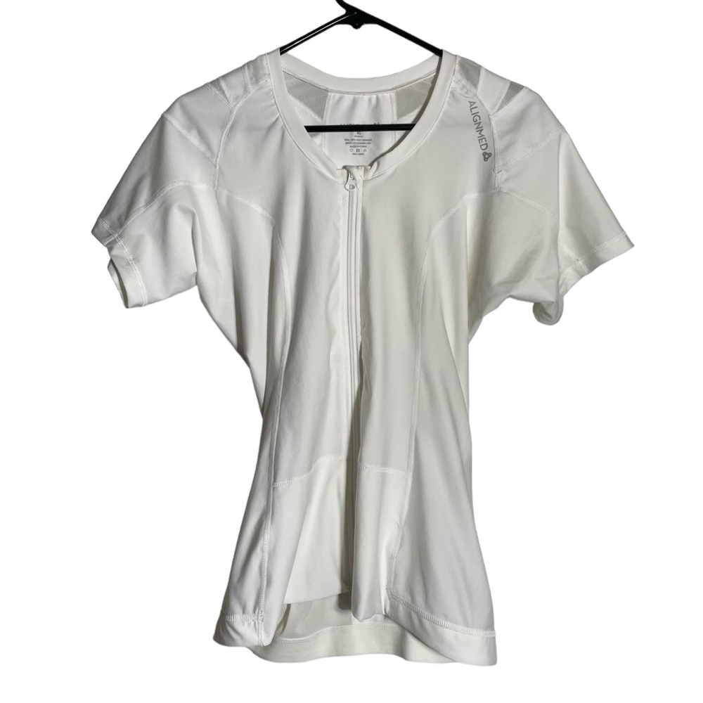 ALIGNMED Zippered Posture White Shirt 2.0 - Size XL